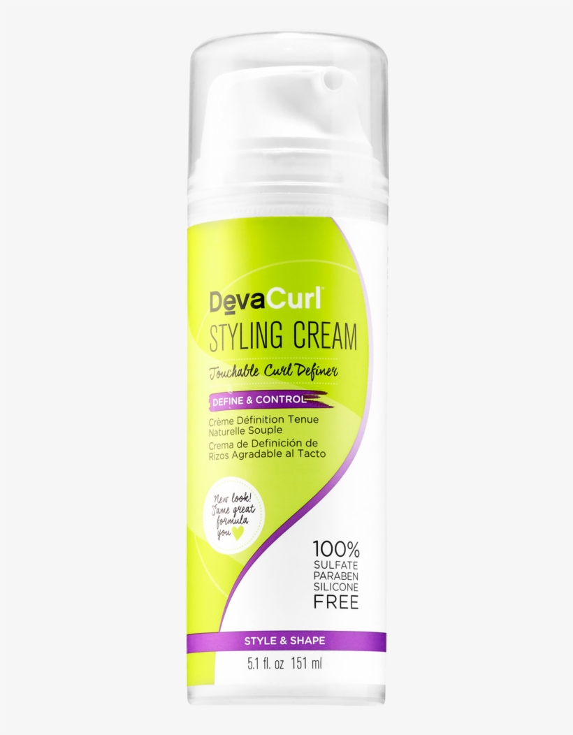 Devacurl Styling Cream Touchable Curl Definer, transparent png #542357