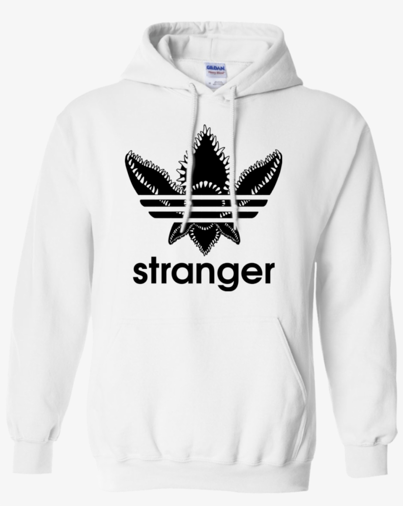 Stranger Things Stranger Demogorgon Adidas Shirt, Hoodie, - Saint Laurent Black Blood Luster Hoodies, transparent png #542613