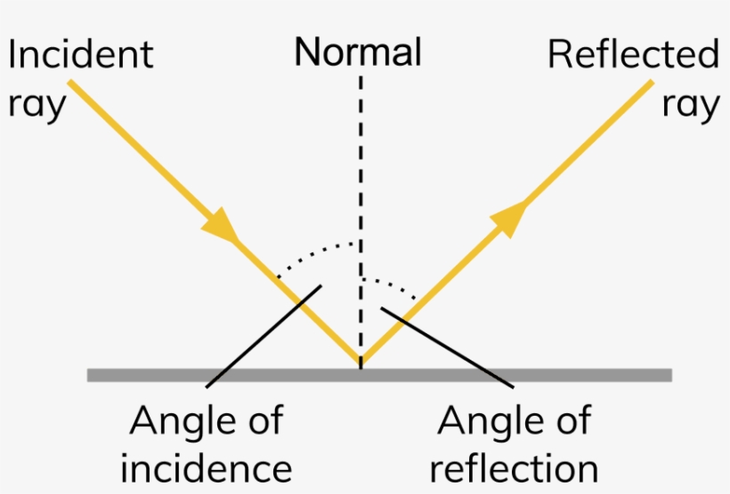 Diagram Of A Light Ray Being Reflected By - Diagram, transparent png #543221