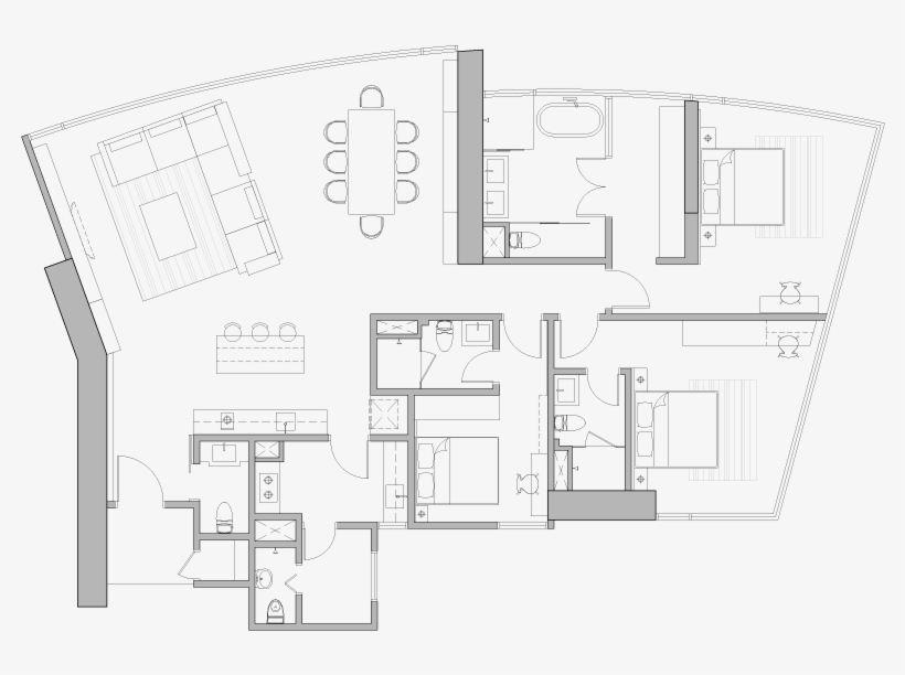 Free Vector Floor Plan Elements Beautiful Architectural - Floor Plan, transparent png #543537