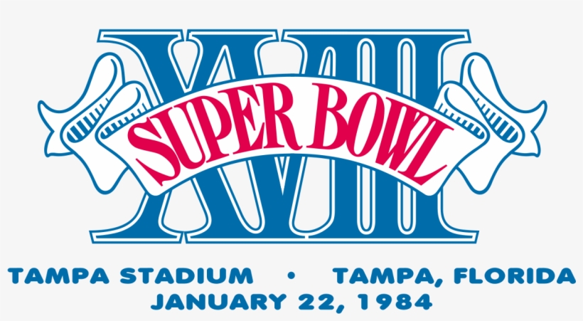 Super Bowl Xviii Logo, transparent png #543595