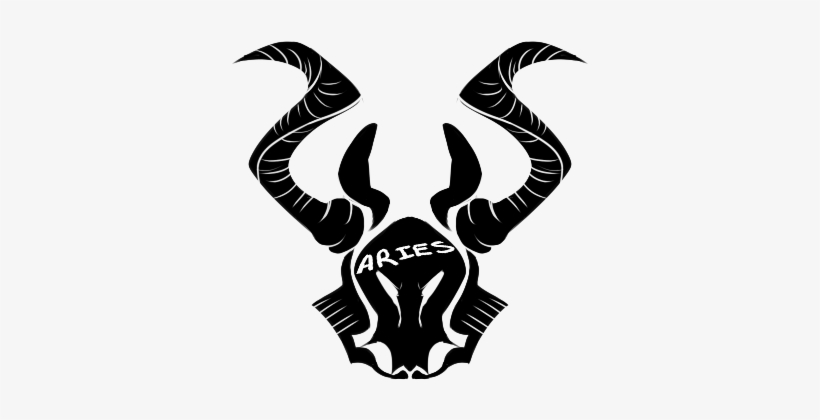 Tribal Black Zodiac Aries Tattoo Design - Aries Tattoo Design Png, transparent png #543669