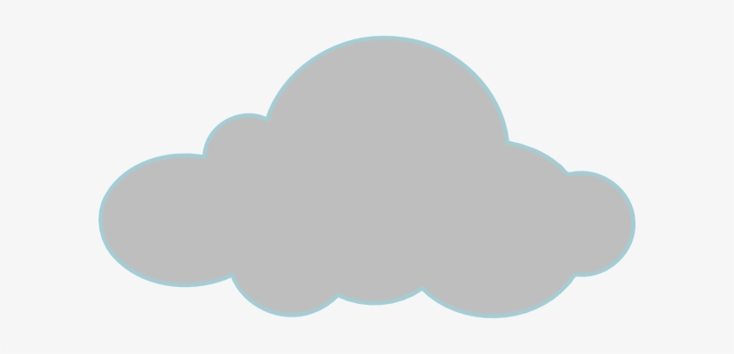 Png Black And White Cartoon Clip Art - Gray Clouds Clipart Png, transparent png #543744