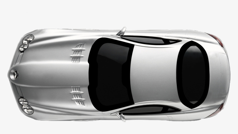 White Mercedes Benz - Car Top View Png, transparent png #544263