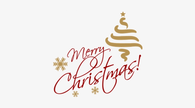 Merry Christmas Gold Red Text - Merry Christmas Text Png, transparent png #544334