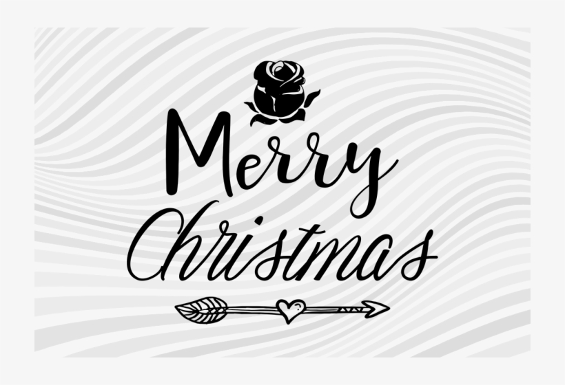Merry Christmas Svg Cutting File By Designonics - Calligraphy, transparent png #544363