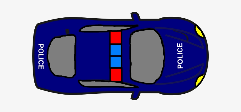 Image Of Car Clipart Top View - Police Car Clipart Top View, transparent png #544898