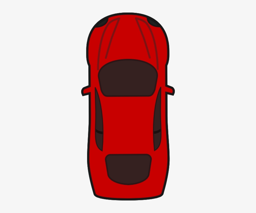 Red Car - Car Clipart Top View, transparent png #545074