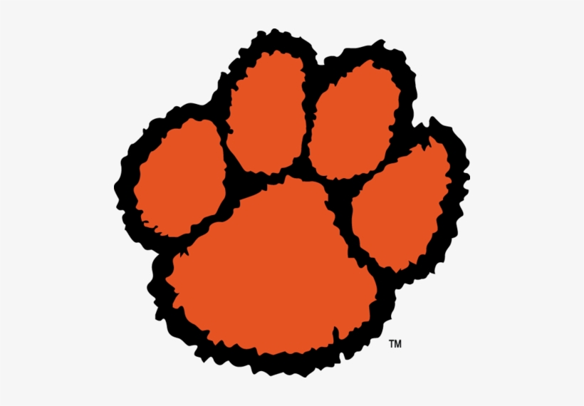 Orange And Black Tiger Paw Logo - Pet Goods Ncaa Clemson Tigers Collegiate Pet Jersey,, transparent png #545095