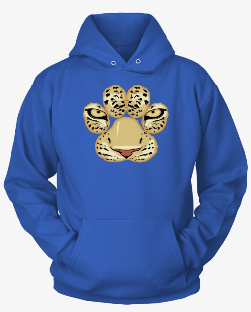 White Tiger Paw Face Hoodie Sweatshirt For Men Women - Dad - A Daughters First Love, transparent png #545469