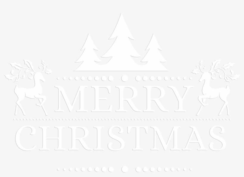 Merry Christmas White Transparent Png Clip Art - Clip Art, transparent png #545488