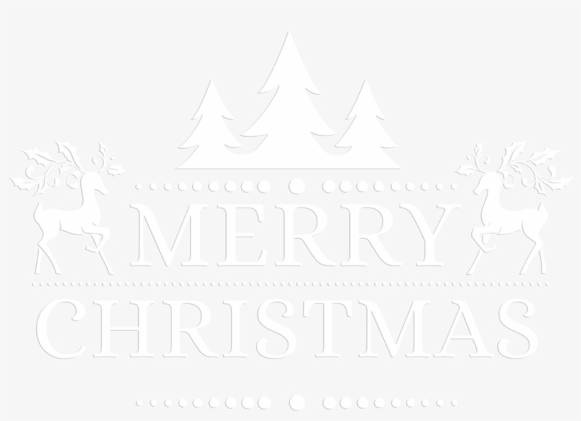 Merry Christmas White Transparent Png Clip Art - Clip Art, transparent png #545488