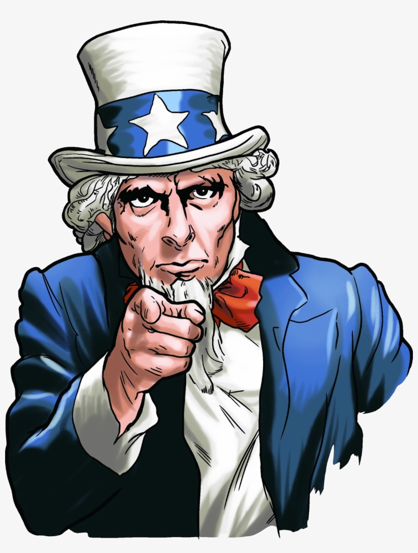 Uncle Sam Clipart Png - 4th Of July Uncle Sam, transparent png #545645