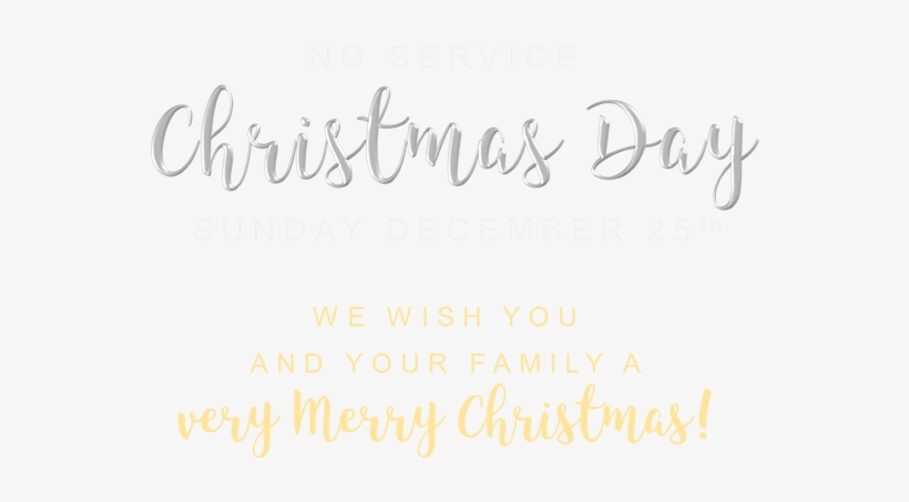 No Christmas Service - Bürstenskriptkissen Der Frohen Weihnachten Kissen, transparent png #545664
