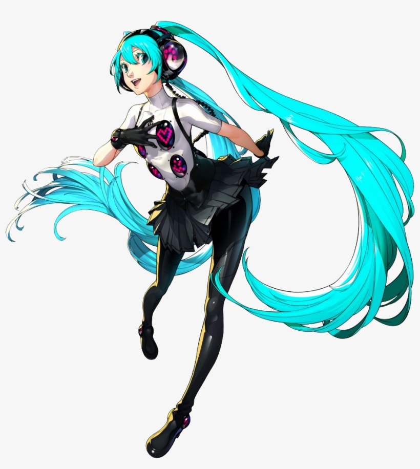 P4d Hatsune Miku - Persona 4 Dancing All Night Concept Art, transparent png #545702