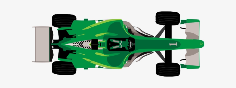 Green Racing Cliparts - Racing Car Clipart Top View, transparent png #545707