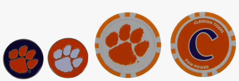 Golf - Ball - Marker - Set V=1497384472 - Clemson Tiger Paw, transparent png #545835