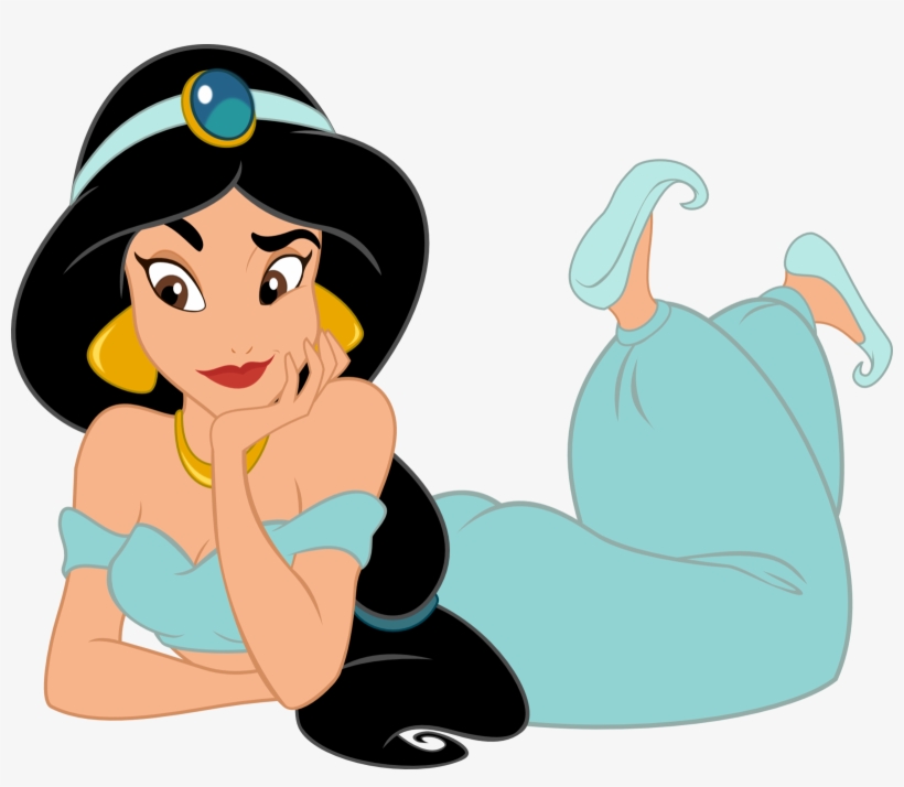Png Disney Princess - Dizzy Disney Princess Jasmine Aladdin Decal Wall Sticker, transparent png #545885