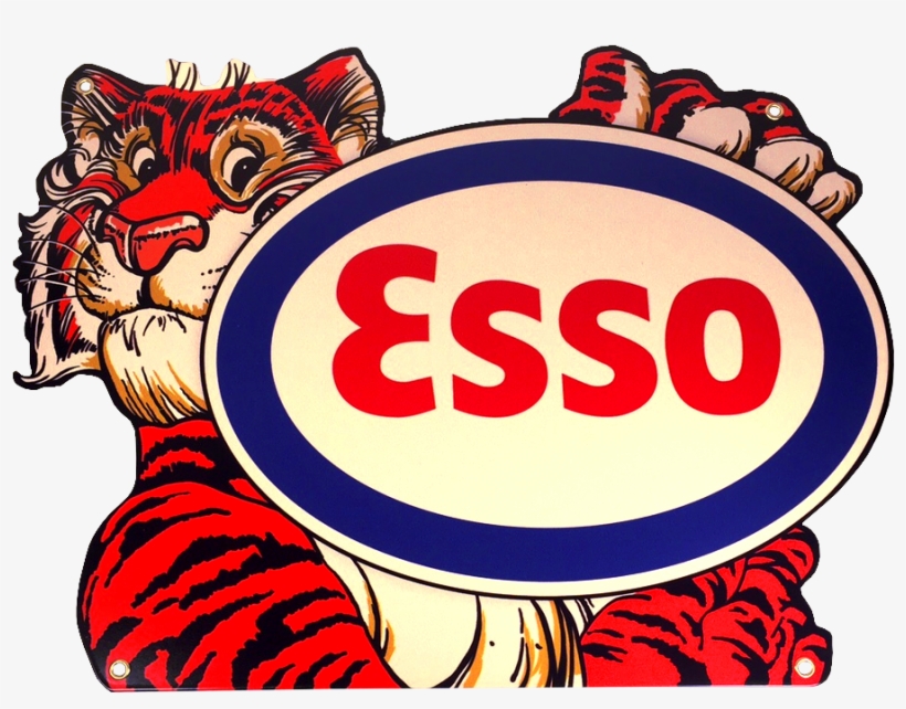 Esso - Tiger - Sign V=1487270810 - Esso Tiger Logo, transparent png #545891