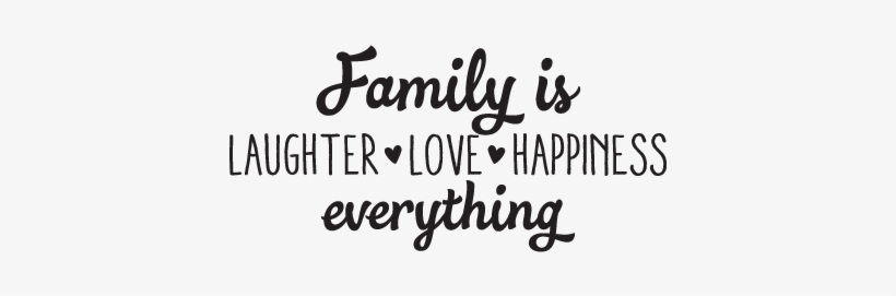 Quotes About Happiness And Laughter Cool Family Is - Calligraphy, transparent png #546795