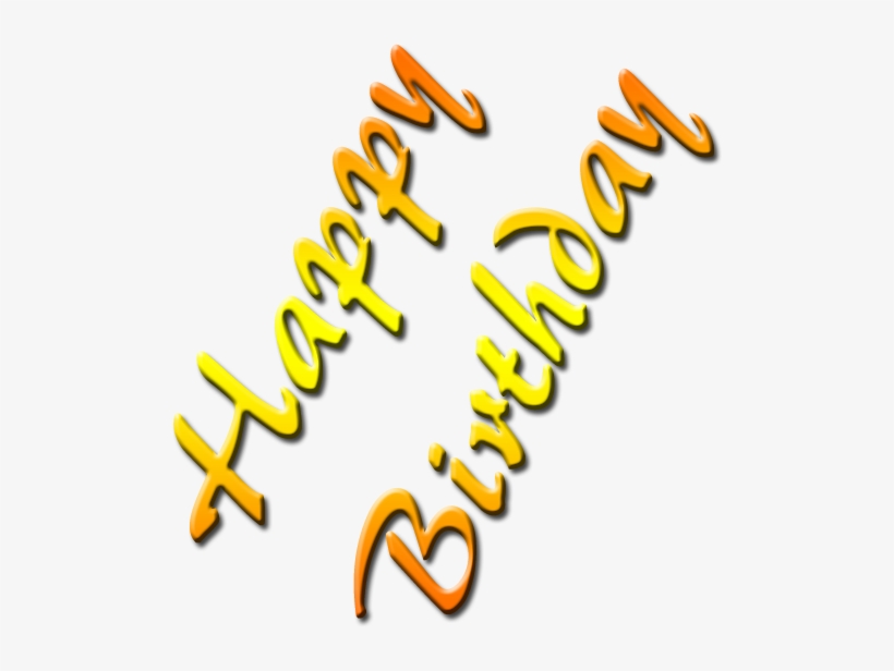 Birthday-text3 - Calligraphy, transparent png #547050