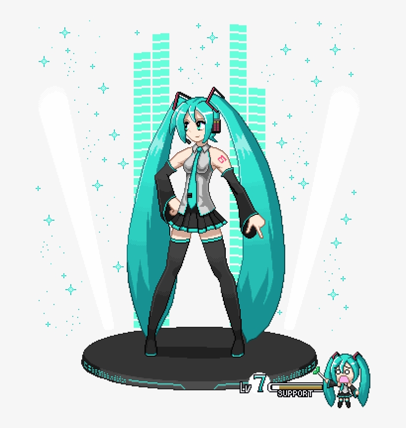Hatsune Miku - Miku Singing Png Transparent, transparent png #547211