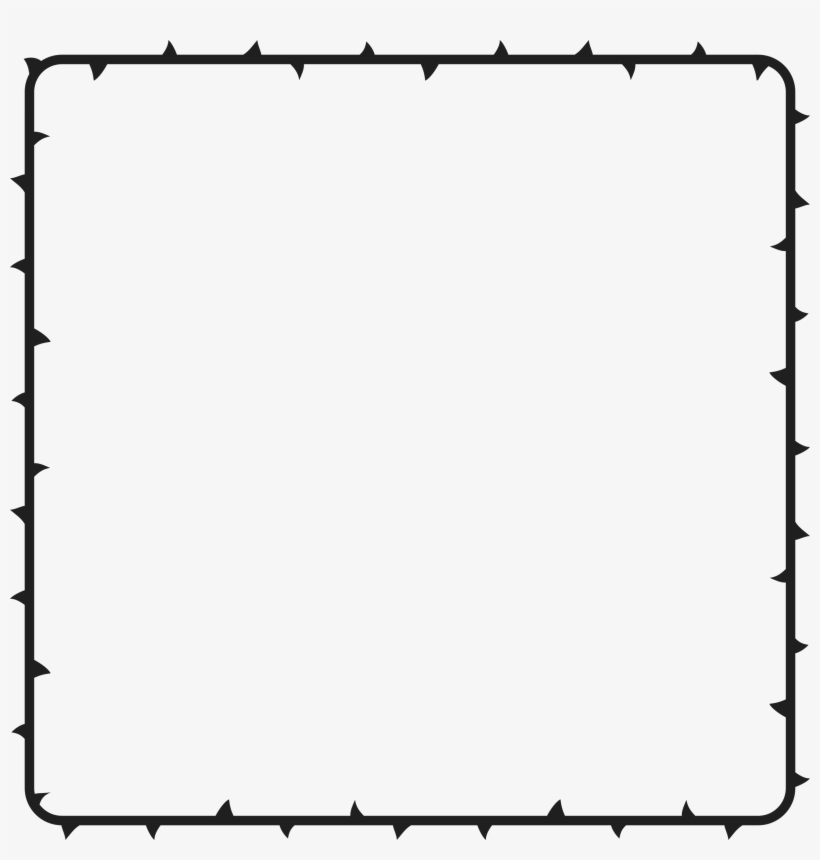 Big Image - Thorns Frame, transparent png #547624
