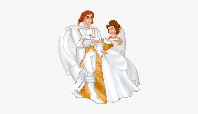 Wedding Clipart Disney Princess - Belle And The Beast Wedding, transparent png #547735