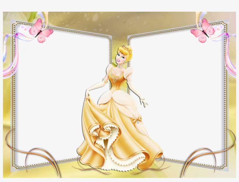 Frame Clipart Disney Princess Pencil And In Color - Frame Disney Princess Png, transparent png #547804