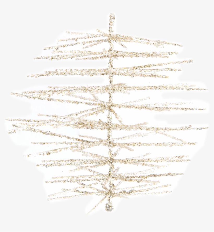 Glittered Pine Needle Ornaments 2 - Christmas Tree, transparent png #548479