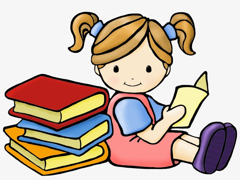 Clip - Child Reading Clipart, transparent png #548609