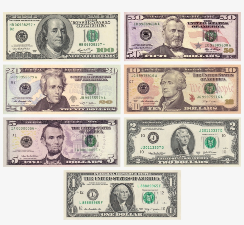 Dollar Notes Clipart Banknote United States Dollar - Us Dollar Notes, transparent png #548630