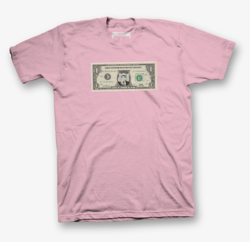 Dollar Bill Short Sleeve - T Shirt, transparent png #548699