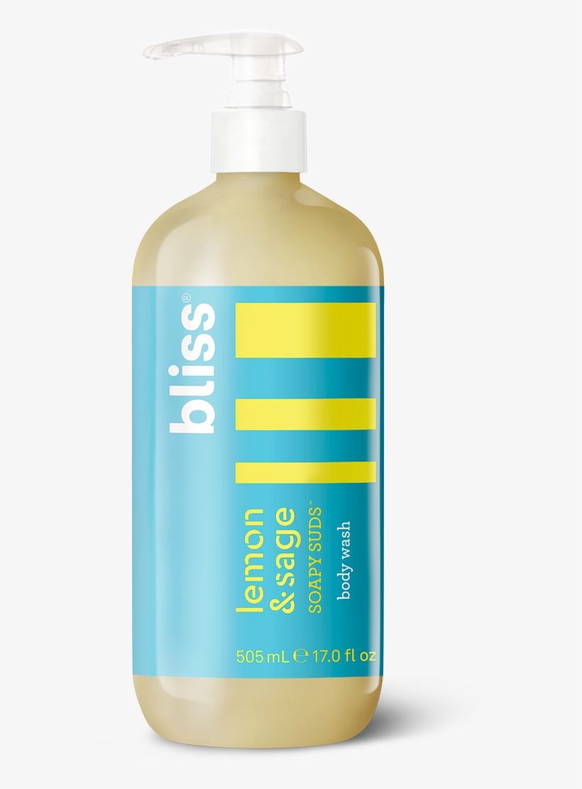 Bliss Lemon & Sage Soapy Suds - Bliss Body Wash, transparent png #548702