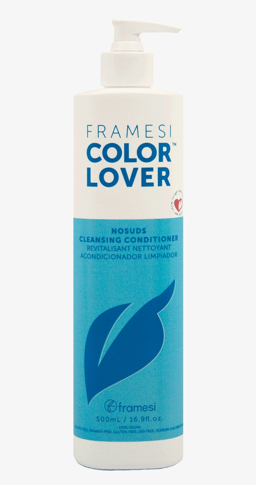 No Suds Cleansing Conditioner - Framesi Color Lover Moisture Rich Conditioner 16.9, transparent png #549206