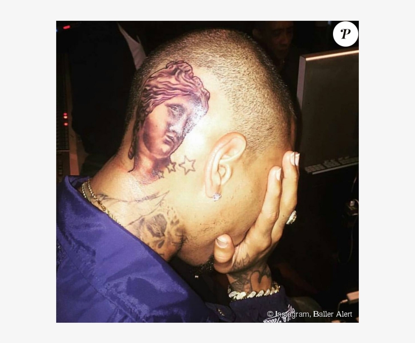 Chris Brown A Un Nouveau Tatouage - Chris Brown 2017 Tattoos, transparent png #549317