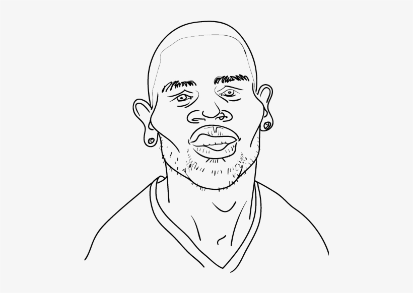 Chris Brown - Sketch, transparent png #549411