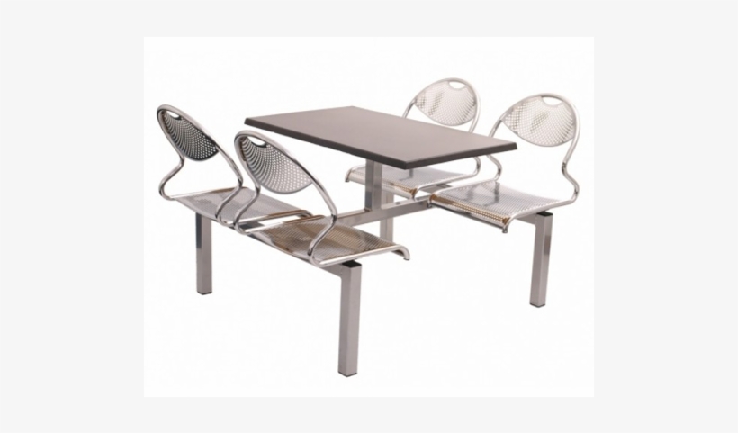 Canteen Table - Canteen Chair And Table Steel, transparent png #549724