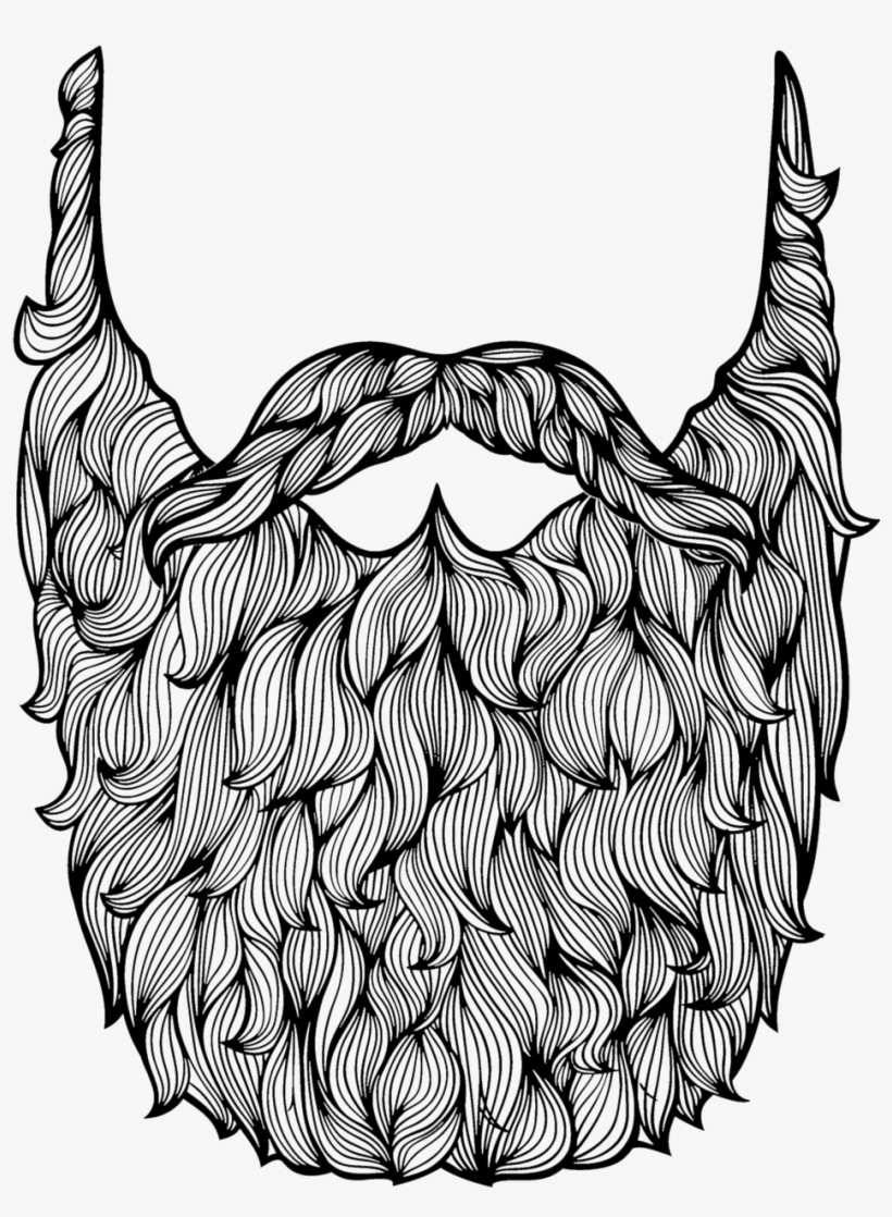 Goatee Drawing Simple - Mr Twits Beard Template, transparent png #549912