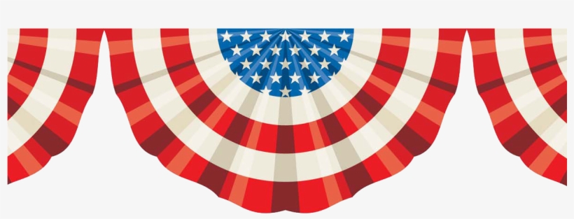 Presidents' Day Sale - American Flag Bunting Banner, transparent png #549989