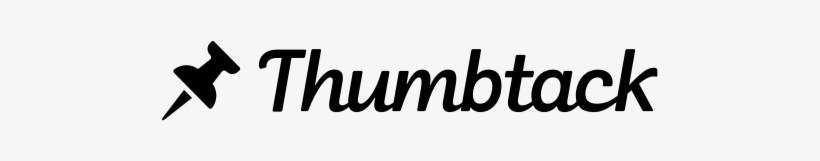 Thumbtack Hor Bw - 5 Star Thumbtack Rating, transparent png #5400079
