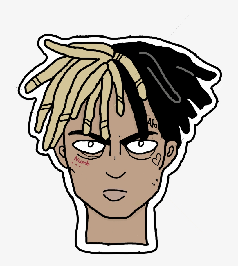 Report Abuse - Xxxtentacion Cartoon White Background, transparent png #5400728