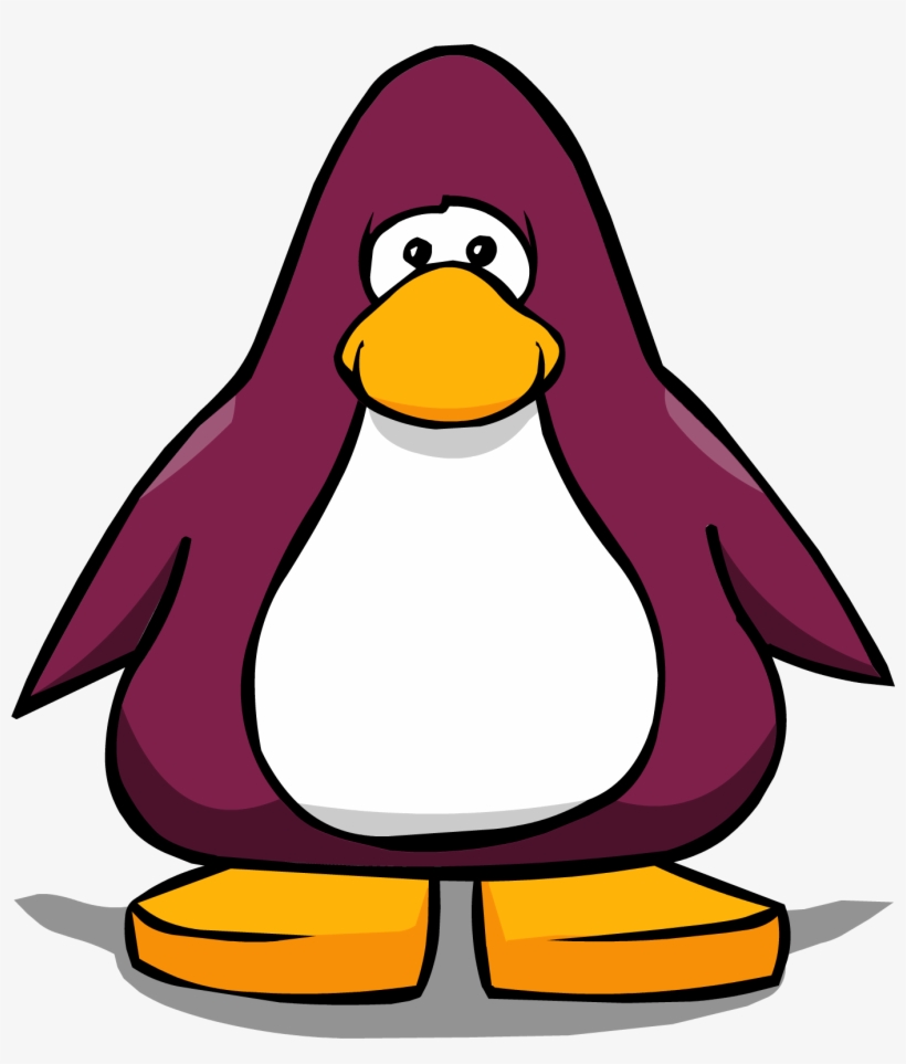 Maroon Penguin - Penguin From Club Penguin, transparent png #5401662