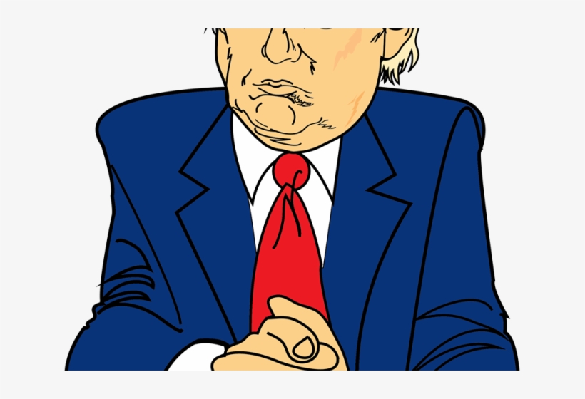 Head Clipart Donald Trump - Donald Trump Art Png, transparent png #5401845