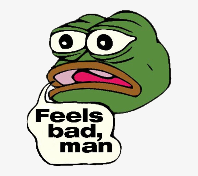 5801526 Sec - Sad Pepe Feels Bad Man, transparent png #5402926