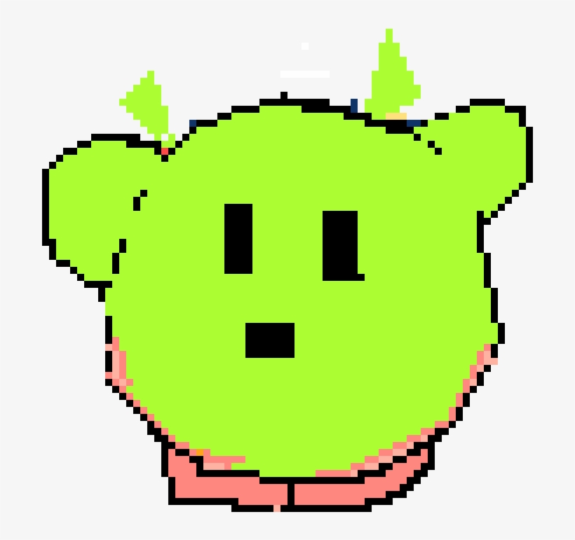 Shrek Kirby - Pixel Art Circle, transparent png #5403162
