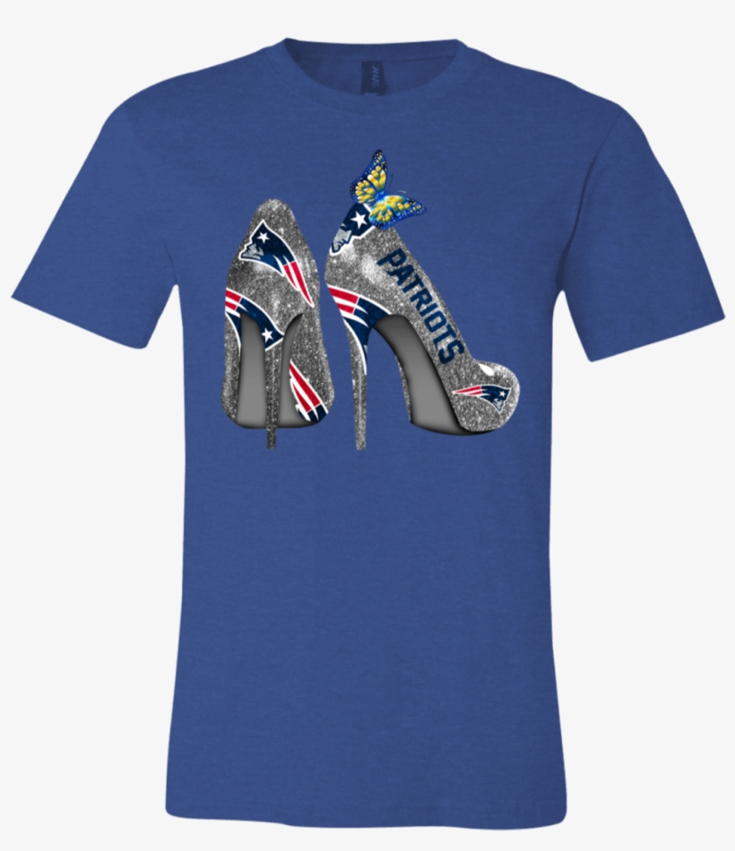New England Patriots Rhinestone High Heels Unisex Shirt - Shirt, transparent png #5403468