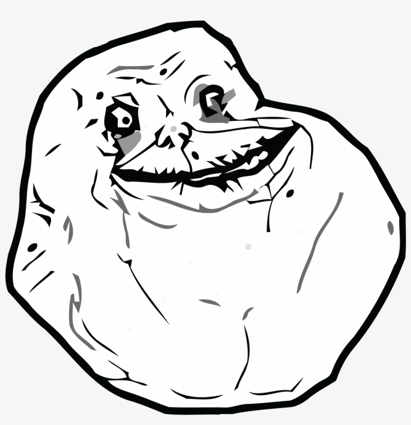 Forever Alone, transparent png #5404167