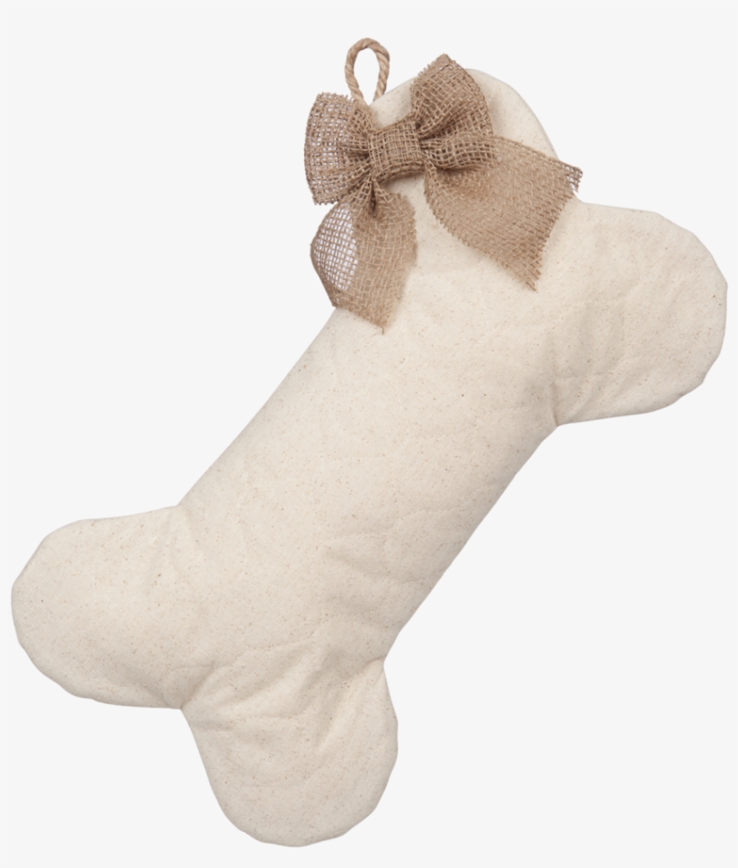 Quilted Dog Bone Christmas Stocking - Christmas Stocking, transparent png #5405871