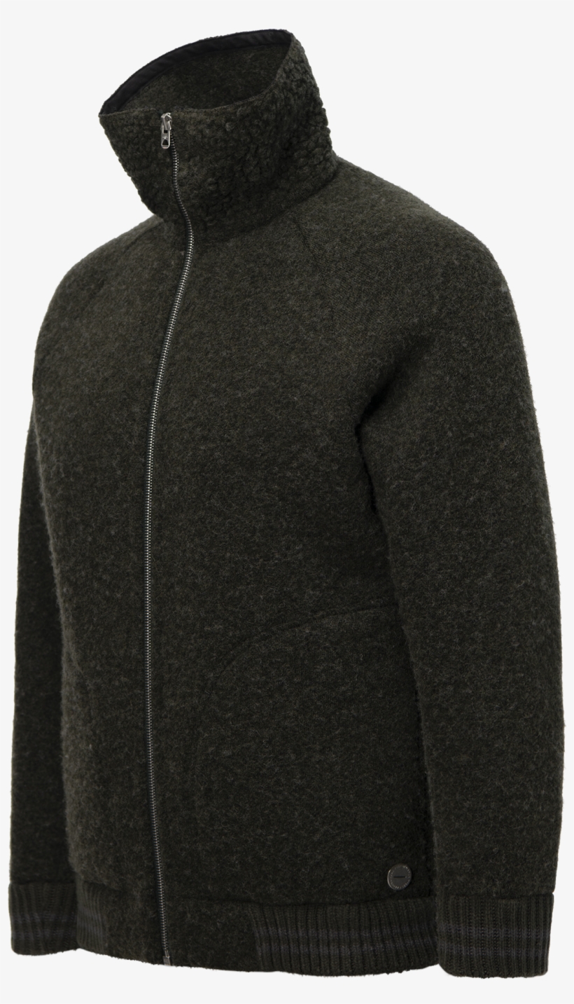 Wool Fleece Zip Base Camp Green, transparent png #5406801